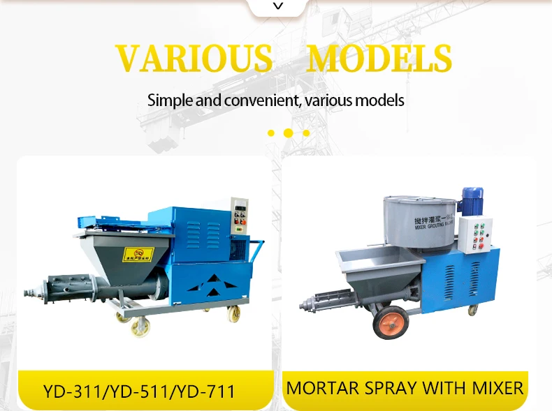 380V Cement Stucco Mortar Sprayer Hopper Plastering Waterproof Putty ...
