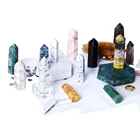 Crystal Quartz Natural Healing Stones Crystal Tower Point Wholesale Carved Tower Gemstone Quartz Crystal Tower Crystal Craft For Decoration