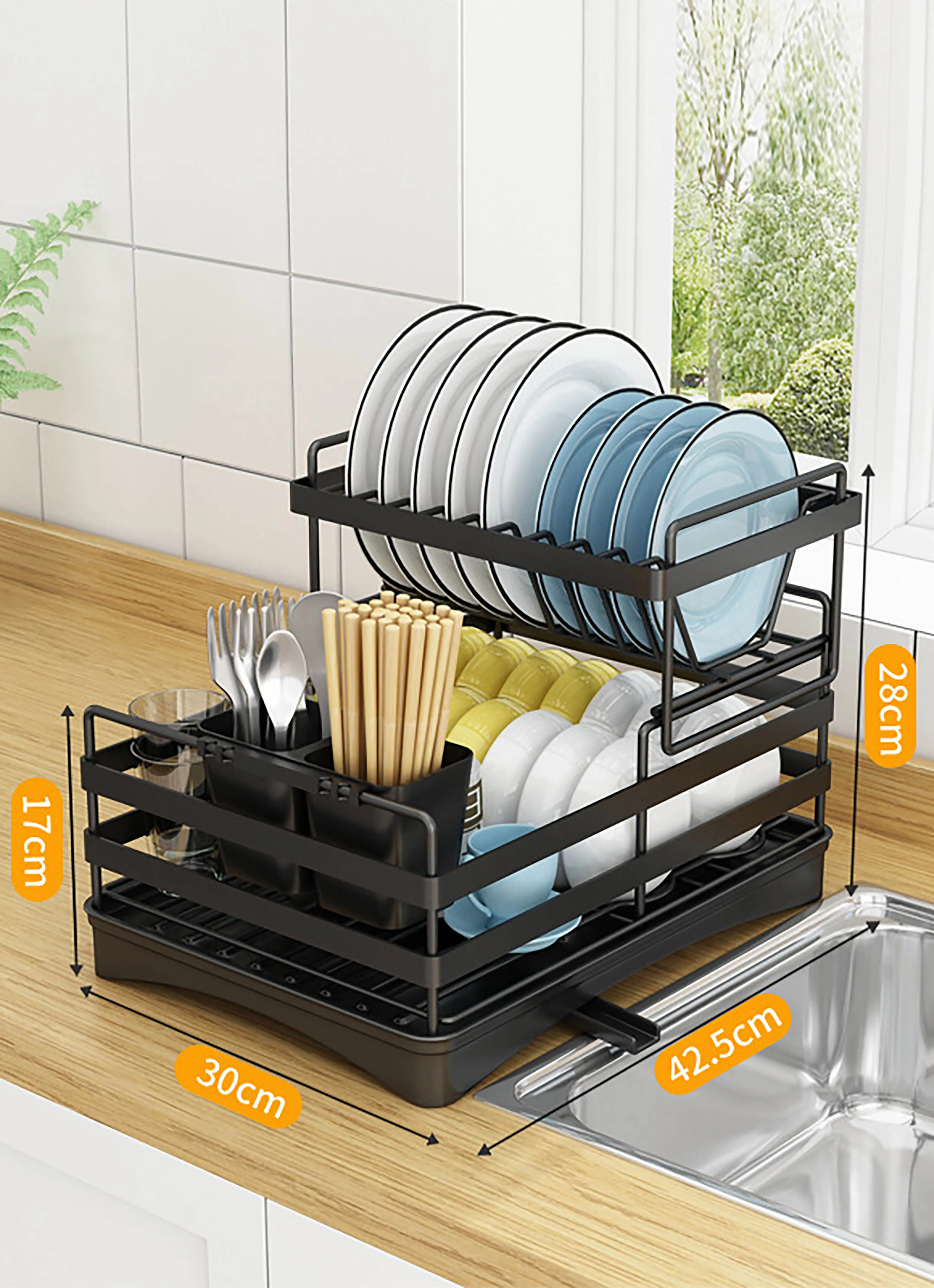 Buy Wholesale China Dish Drainer Rack Aluminum Sink Dish Stand