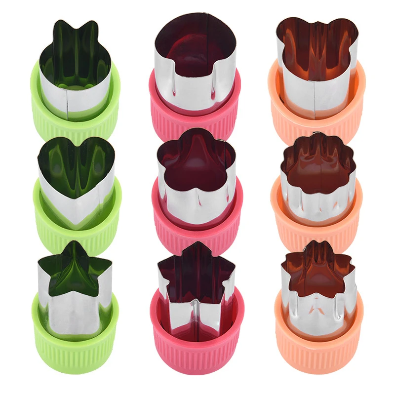 W41 мини набор из нержавеющей стали 3 шт. ПП защита для рук Форма резки печенья фруктов форма овощей