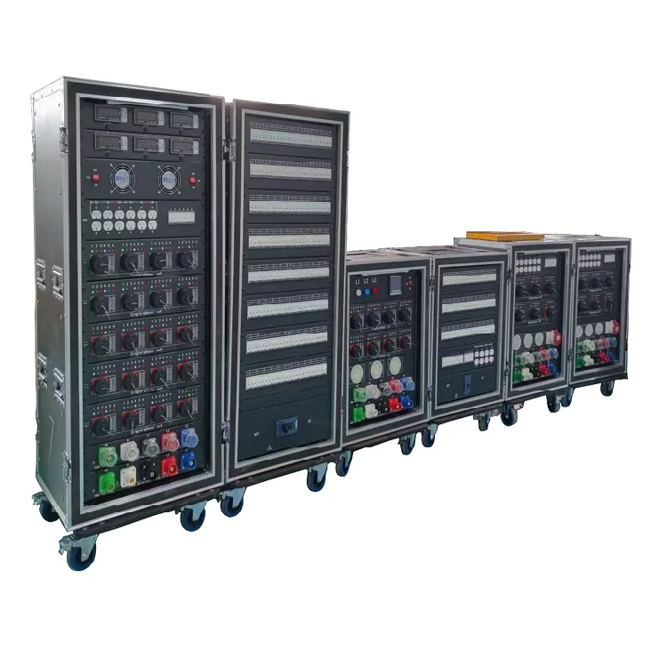 400 Amp Main Power Box Twistlock 3 Phase 208v Camlock Socapex Power Distribution Box