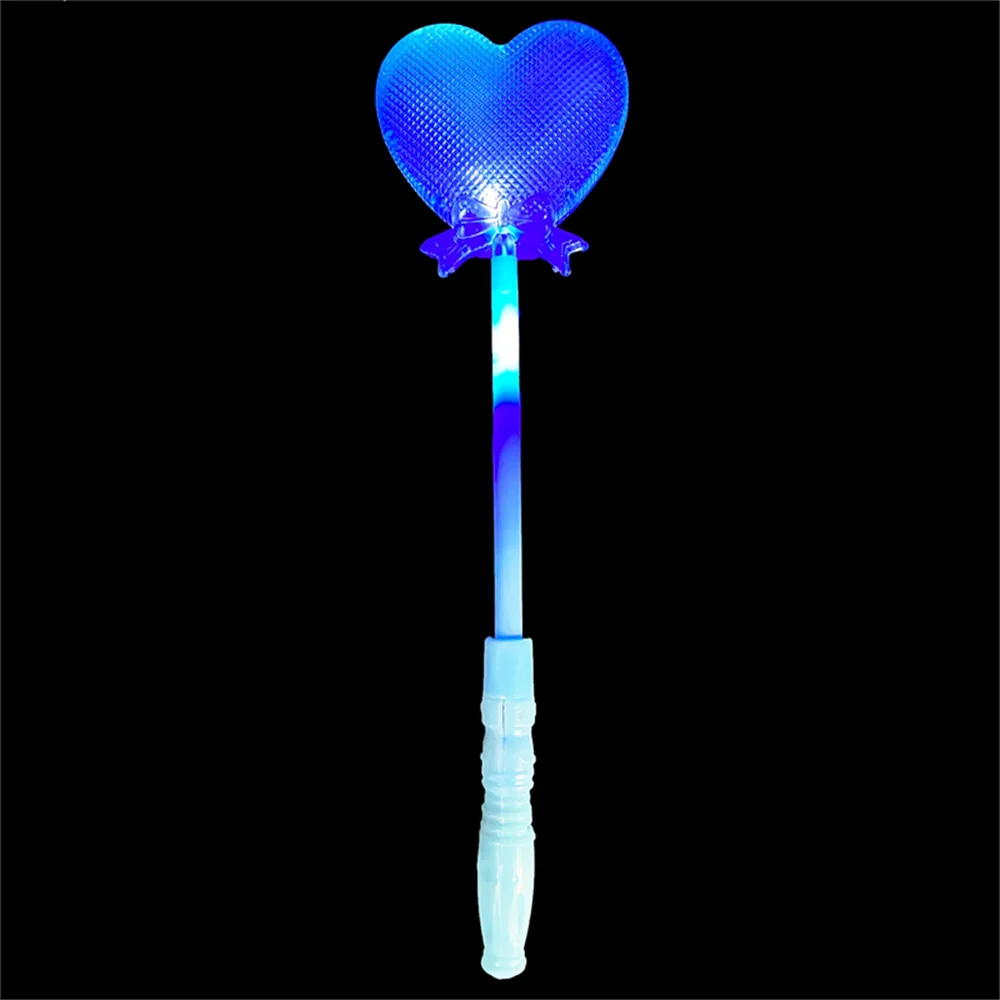 Cheap Heart Magic Sticks Toy Party LED Flashing Light up Wand for Girls Boys Princess Birthday Gift Christmas Decoration