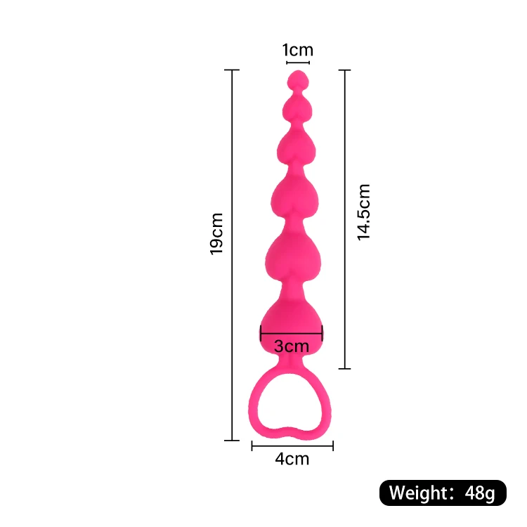 Amoura anal plug side profile showing tapered design