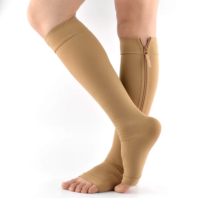 Compression Socks Medical Anti Embolism Pressure Compression Socks Stockings Hosiery With Zipper