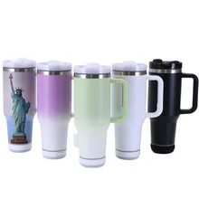 New Product Ideas Smart 40 oz Water Bottle Vacuum Flask & Thermos Sublimation Tumbler Handle for Food Serving & Cupping