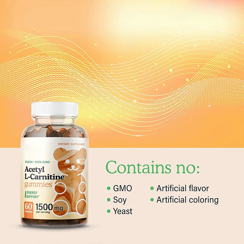 Private Label OEM for Women and Men Pre Workout Gummies L-Carnitine Gummies