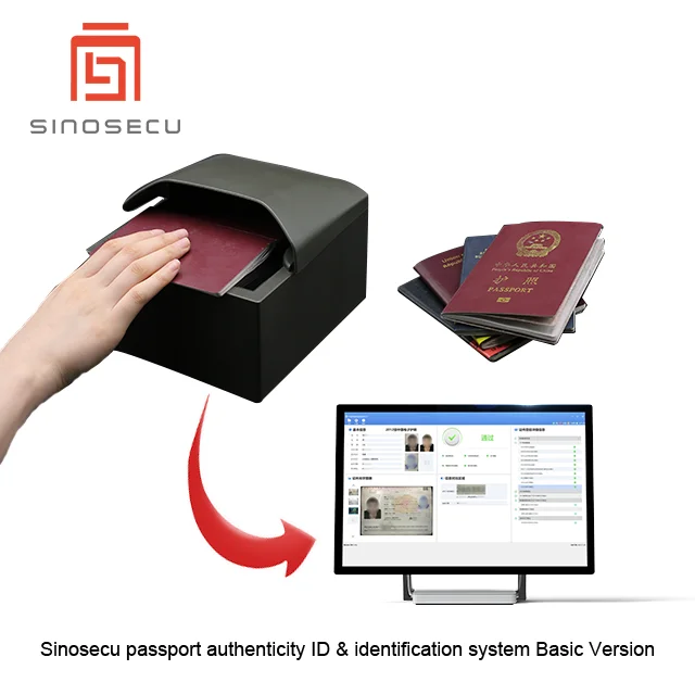 Sinosecu  Passport Reader and ID Card Scanner with Authenticity ID System  Can Be Embedded Into ATM /gates Machines Scanner