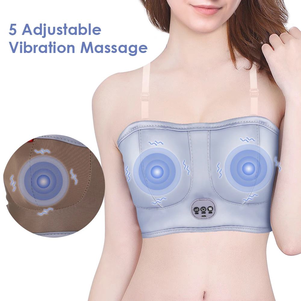 Charging electric breast massage bra heating stimulator massager chrageable  at Rs 1500 in Surat