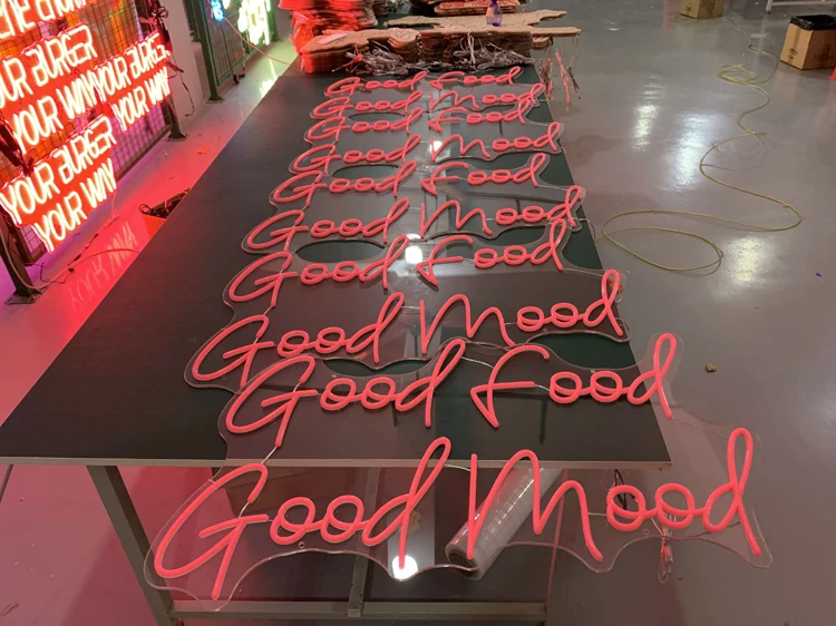 Led Hello Neon Sign Light Store Room Wall Pink Makeup Led Neon