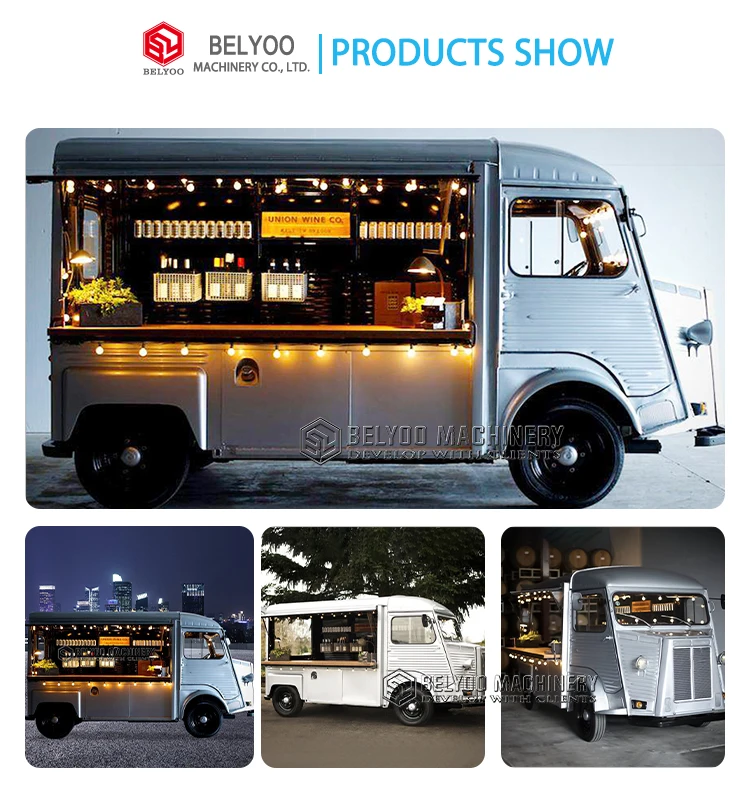 Custom Ice Cream Truck Mobile Canteens Snack Van Catering Trucks For