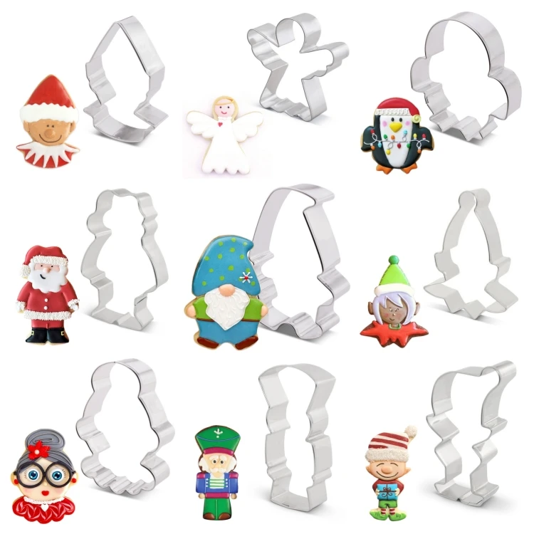 Multiple Options Available Mold Christmas Tree Stainless Steel Cookie Cutter Sheets Christmas