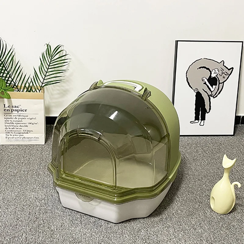 Eco Friendly Transparent Large With Scoop Fully Enclosed Box With