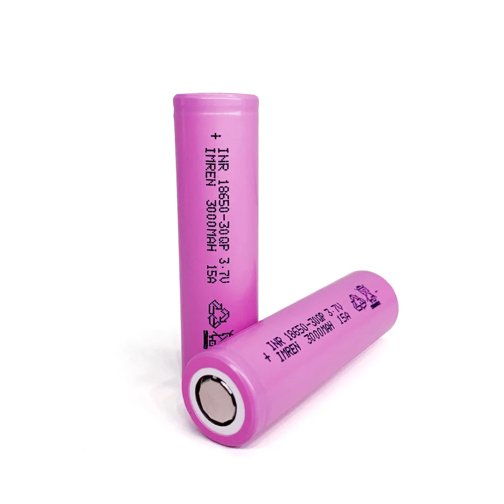 IMREN-Batería de iones de litio 18650, 3,7 v, 3000Mah, 30QP, 16850 ...