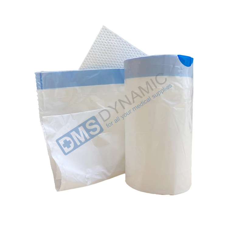 Manufacturer Commode Liners Bedpan Liners With Super Absorbent Pad