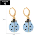 Earring Earrings Earrings High Quality Colorful Seven-star Ladybug Earring Stud 2022 Earrings Alloy Drop Earrings For Women