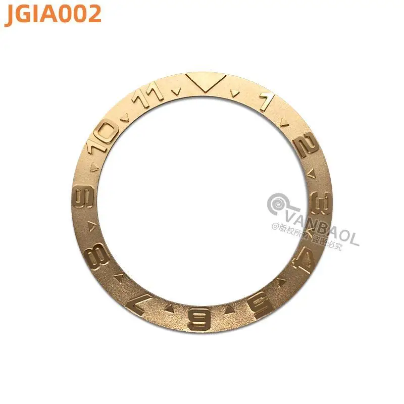 JGIA 38mm Metal Slope Copper Watch Bezel Insert Rings Inner
