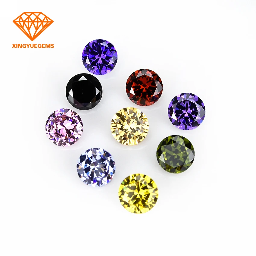 Xingyue A-5A CZ Gemstone Zircon Stone Round Brillant Star