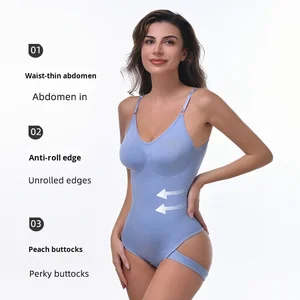 Under Lulu Custom Cross-Border Strap One-Piece Shapewear High Elasticity T-String Hip Lift Waist Cincher Firm Tummy Open Nylon