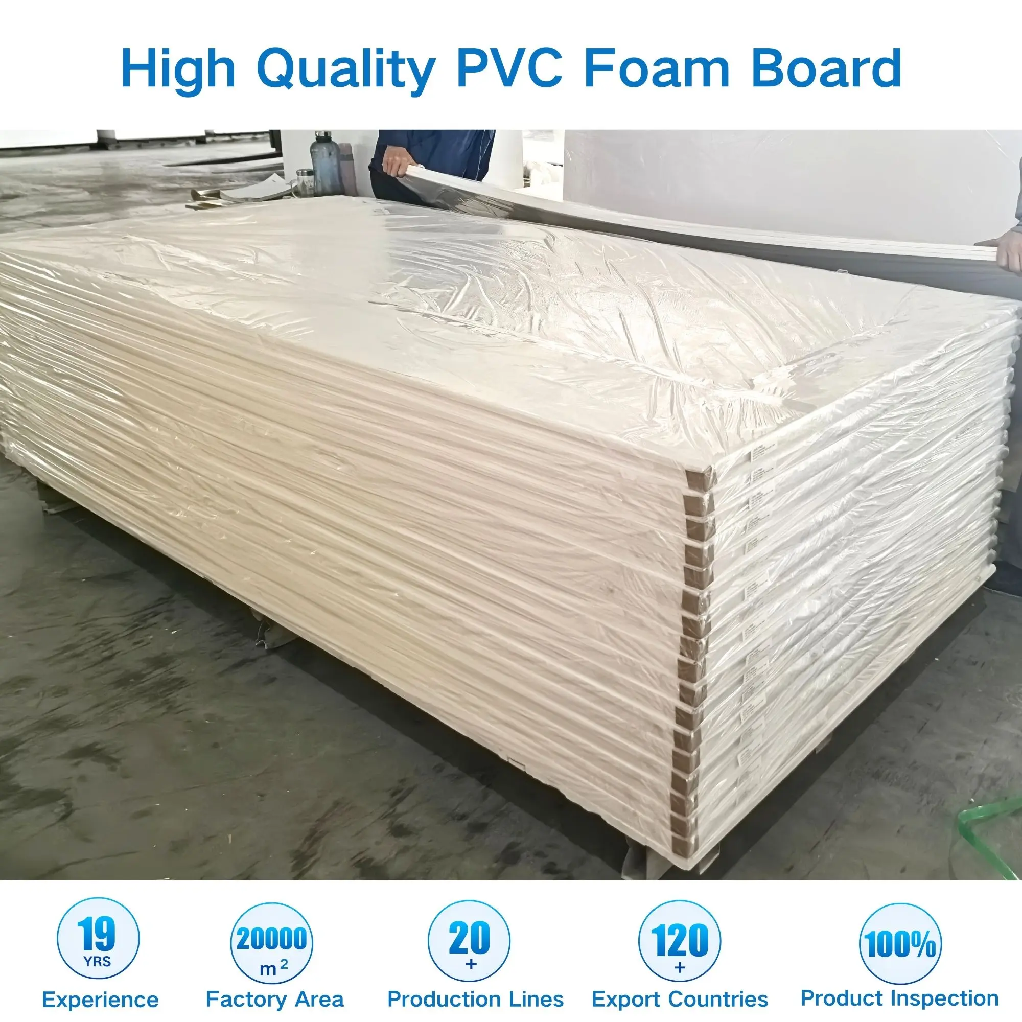 Smooth Fire Resistant PVC Foam Board with Cutting Service Factory Wholesale 2-30mm for Plastic Display Rack