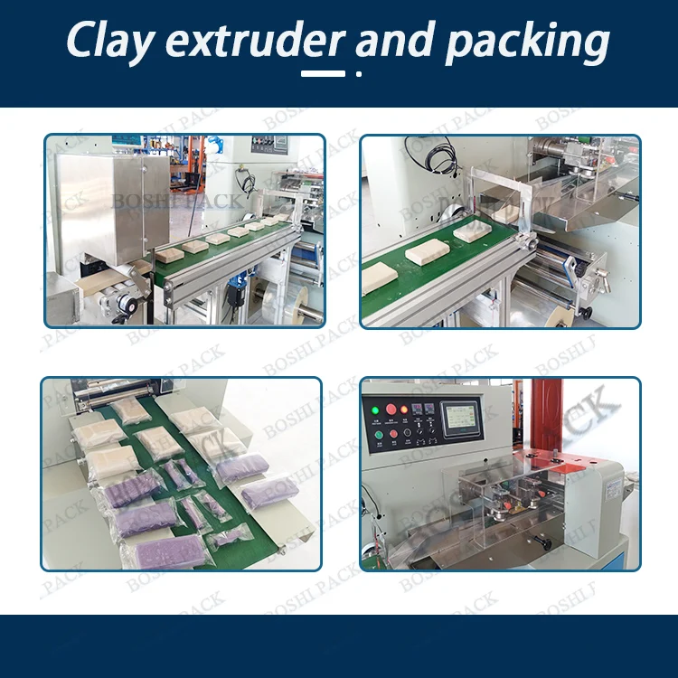 Fully Automatic High Speed Play Dough Clay Extruder Machine Acupuncture Paste Sugar Fondant Modeling Clay Mud Packing Machine