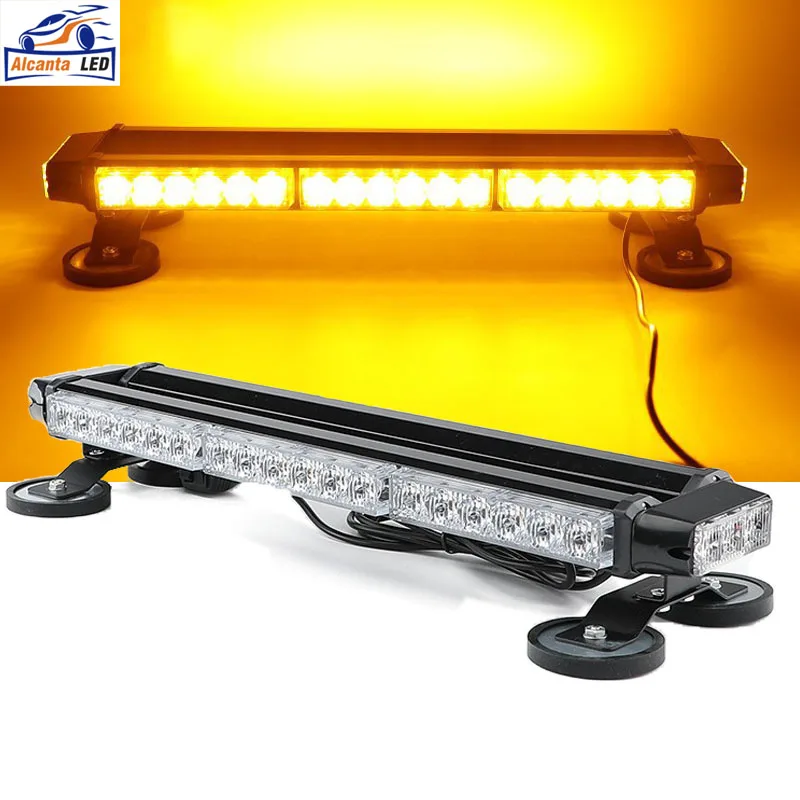 30 Led Strobe Flashing Light Bar Four Sides High Intensity Emergency