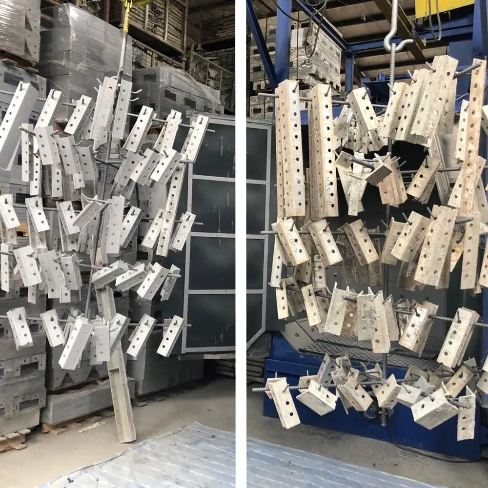 High Efficiency Overhead Hanger Chain Hook Type Abrator Shot Blasting Machine for Gas Cylinders