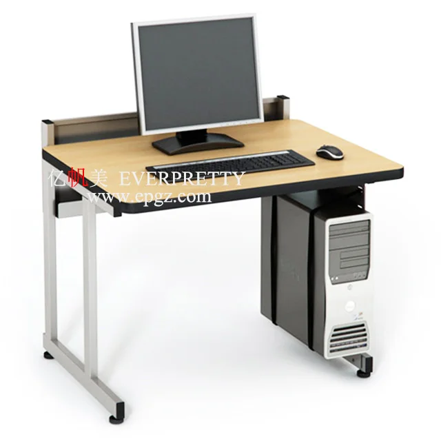 Latest Design School Lab Computer Wooden Table with CPU Holder School Table Design for University