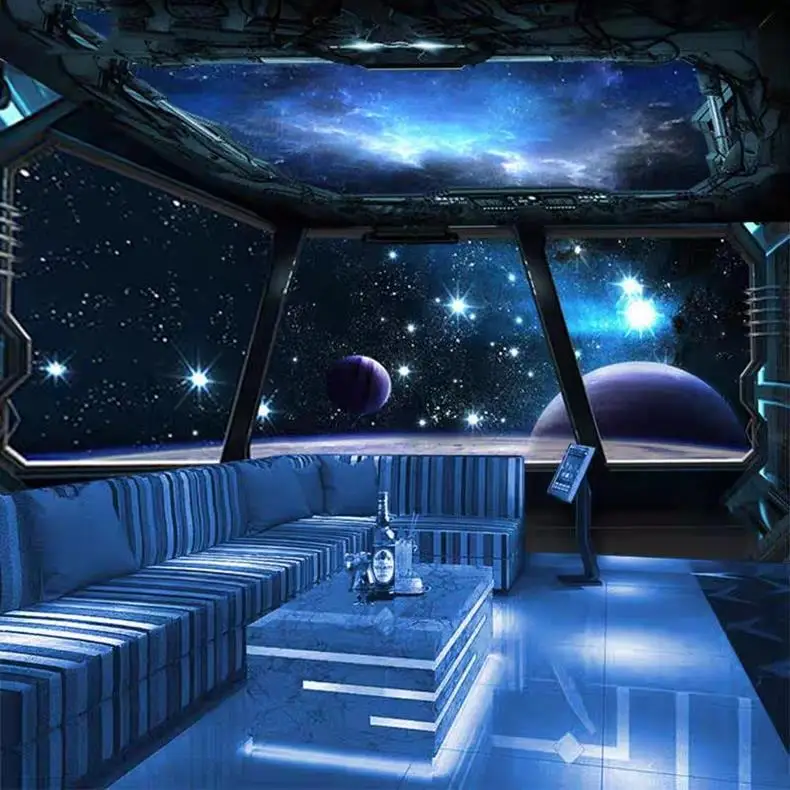 3D Mur Étanche Auto Adhésif Vinyle Papier Galaxy Univers Sky Star Peinture Murale Enfants Chambre Photo Pour La Papier Peint 3D Chambre à Coucher Salle De Séjour Mural Murale Enfant-250cm×170cm