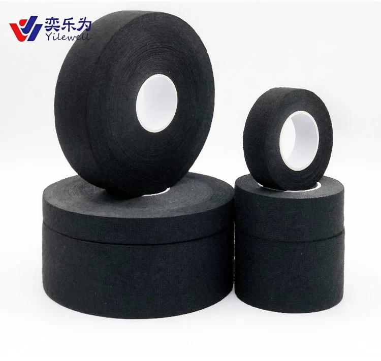 YLW YLW-R001 Flannel Single-Sided Adhesive Pressure Sensitive Insulation Tape Heat-Resistant Flame Retardant 0.3mm Thickness 10m