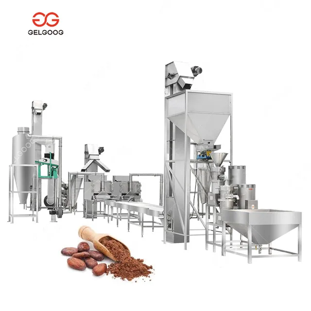 Gelgoog Cocoa Liquor Melting Processing Machine Grinder Roaster 100 kg Per Hour Cocoa Butter Making Machine