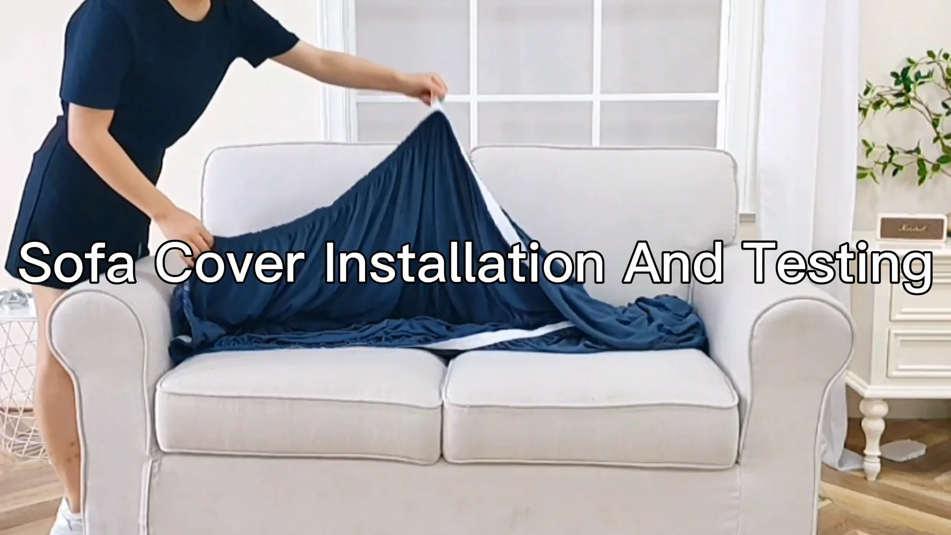 Top Finel Stretch Sectional Couch Covers Sofa Cover L Shape 6 Seater