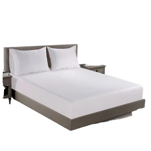 For Elastic White Cotton 200TC Twill Eco-Friendly All-Season Adult Fitted Sheet