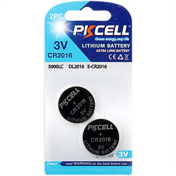 shenzhen factory price coin cell cr2016 75mah 3v lithium button cell battery for laptop