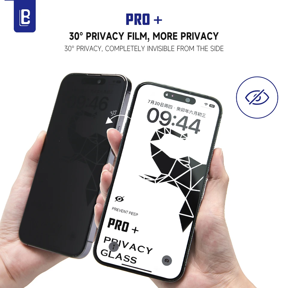 Pnakqil Privacy Pellicola Protettiva per iPhone 14 Pro Max con Protezione Fotocamera,Anti Spy Vetro Temperato per iPhone 14 Pro Max con Strumento Installazione 9H Durezza Anti Spia Vetrino,2+2 Pezzi