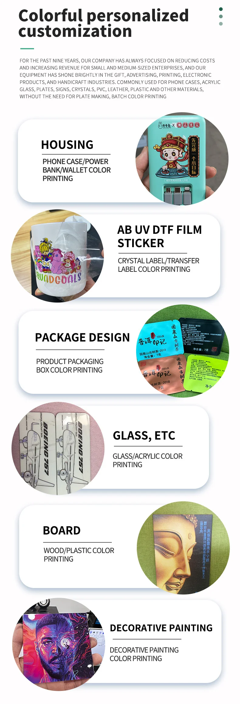 Mini Digital UV Printer A4 Printing Machine for ceramic phone case acrylic Label Sticker for Small Business