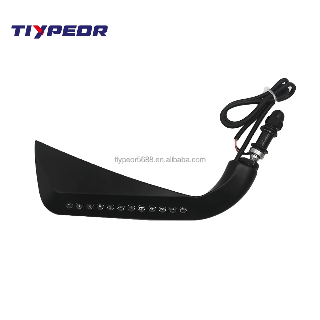 product tiypeor motorcycle adjustable mirror angle rearview side clear mirrors universal for chopper scooter with turn signal light-11