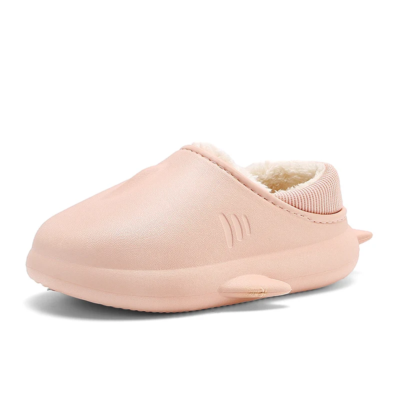 Хлопковые тапочки, зимние милые Мультяшные Нескользящие износостойкие водонепроницаемые теплые домашние хлопковые тапочки для мальчиков и девочек