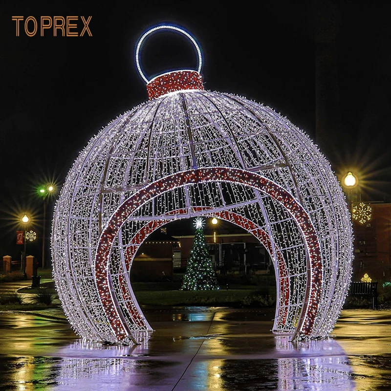 TOPREX  Large 3D Outdoor LED Mickey Mouse Christmas Lights IP65 Waterproof Rust-Proof Arch Motif for Event Decoration