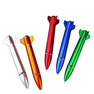 Aircraft Rocket Missile Modeling Ballpoint Pen 1.0mm Metal Does Not Leak Ink Tonglu Printable Logo Advertising Pen High Color