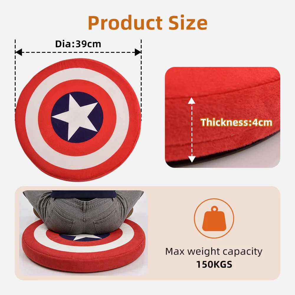 Round 40cm Swivel Seat Cushion, 360 Rotating Pad for Home Office Yoga - product detail 5