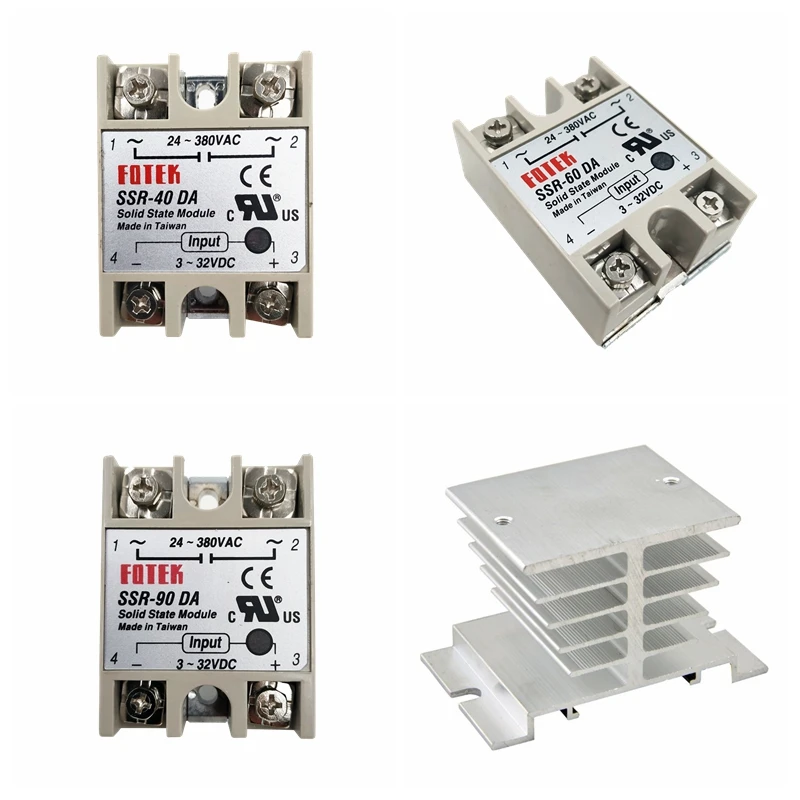 SSR-25DA Fotekソリッドステートリレーモジュール3-32V入力24