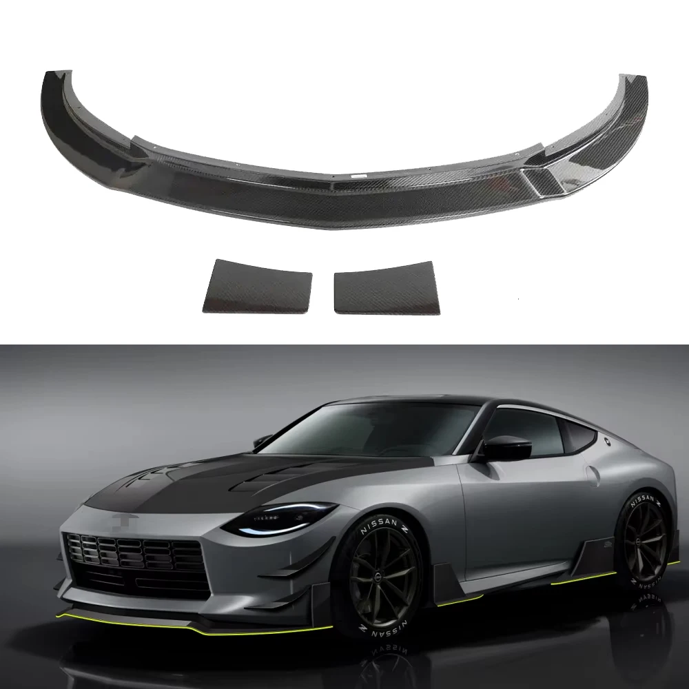 Dry Carbon Fiber Front Bumper Lip Front Lip Splitter for Nissan Z