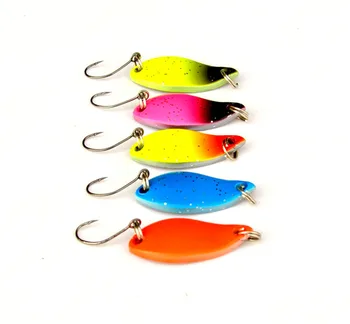 CHEERY SP214 3cm 2.6g Metal Spinner Baits Spoon Fishing Lures with Single Hook for Ocean Boat & Fly Fishing – Metal Jig – view 5