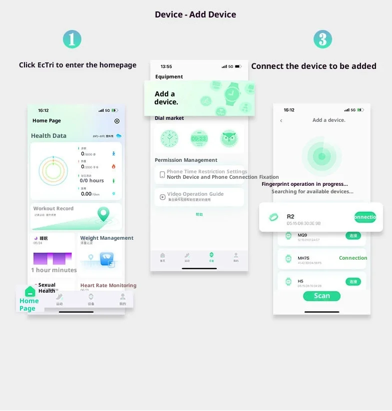 Manufacturer Customizable KR2 Stainless Steel IP68 Waterproof Android IOS Compatible Mea aperçu 5