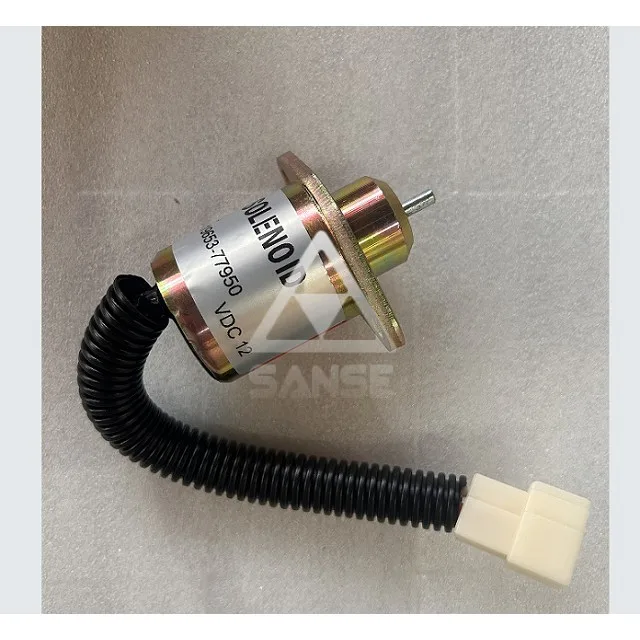 12V Flameout Shut-Off Solenoid Valve 119653-77950 for Yanmar 3TNE84 3TNV76 Engine Fuel Stop Solenoid Switch 1503ES-12S5SUC5S 24V