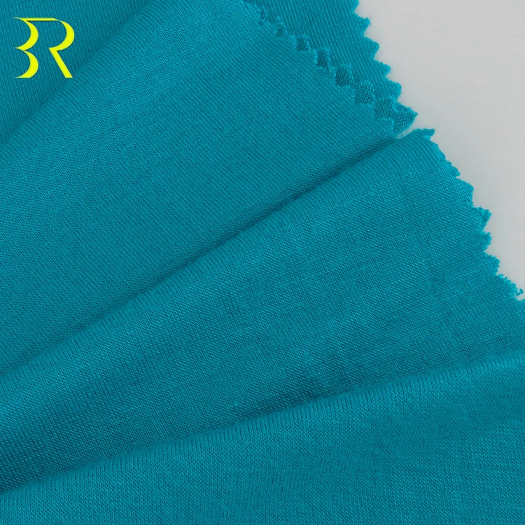 
 Хорошая, не скатывающаяся, вискозная одинарная трикотажная ткань из 95% вискозы, 5% эластана для нижнего белья  