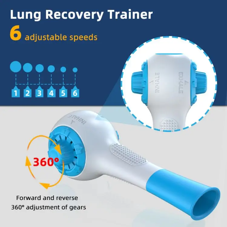 Portable Adjustable Deep Breathing Exercises Trainer Sporting Goods ...