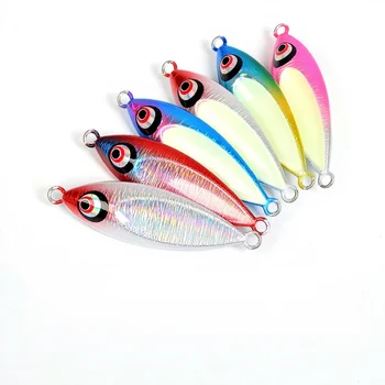 Slow-Sinking Water Drop Iron Plate 80g 100g Floating Slow-Rolling Lure UV Glow Cod Grouper Boat Sea Fishing Artificial Bait – Lure – view 5