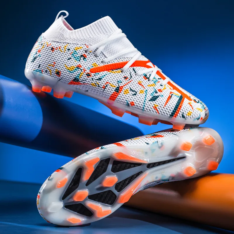 Custom Logo Soccer Shoes Zapatillas De Ftbol Us Ize 13 12 14 High Fg American Sport Socc aperçu 10