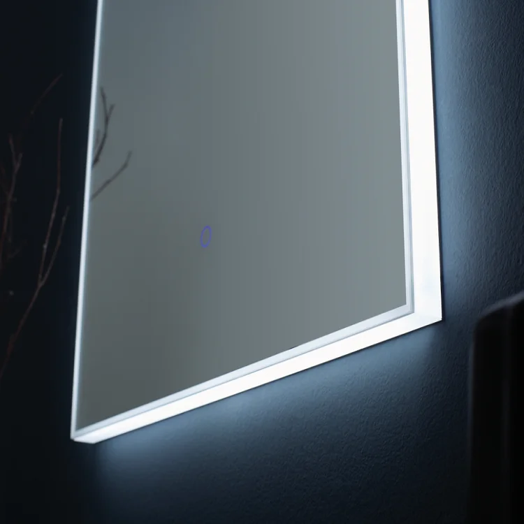 Hot Sale Acrylic frame bathroom led mirror with sensor touch